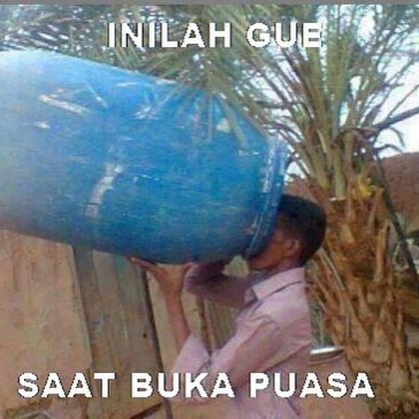 Kumpulan Gambar Meme Bualn Puasa Lucu