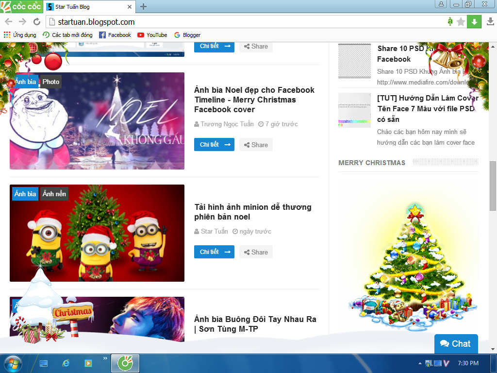 Cách Trang Trí Website Và Hiệu Ứng Tuyết Rơi Cho Mùa Noel