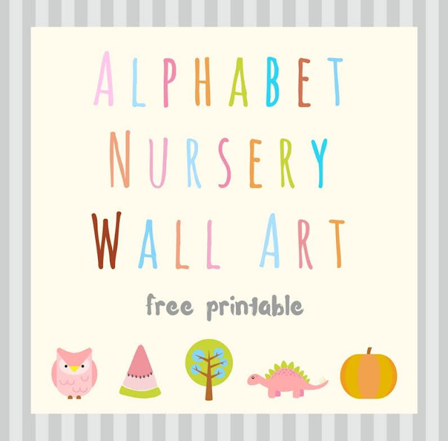 Alphabet Nursery Wall Art - free printable