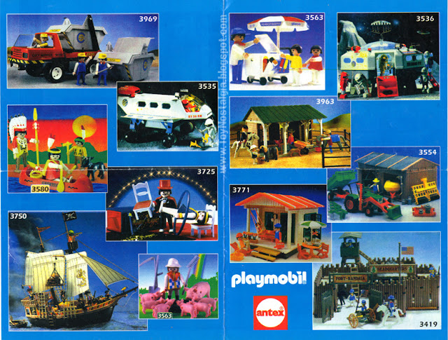 Playmobil PLAYMO SPACE folleto ANTEX años 90