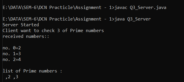 find prime number,find prime number using tcp protocol,find prime number using tcp protocol in data communication and networking,data communication and networking