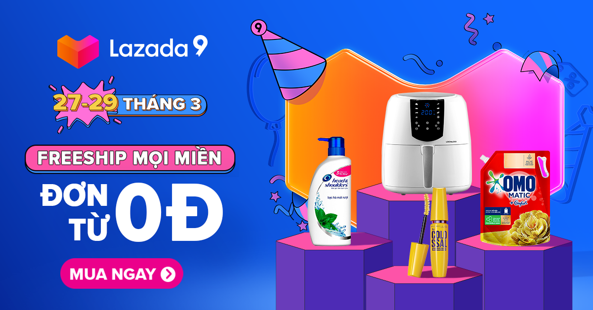 Miễn phí ship lazada