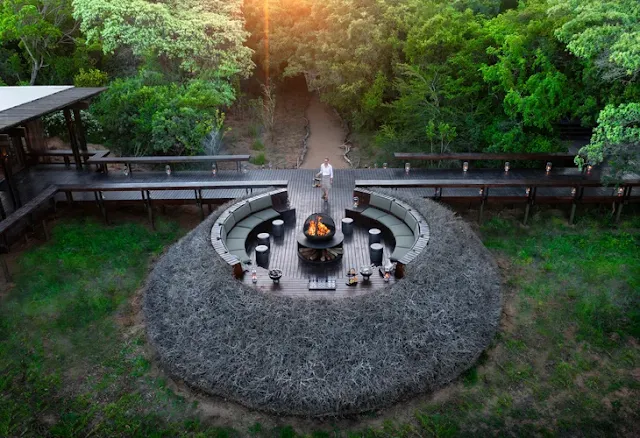 Phinda Forest Lodge Guest Area Firepit