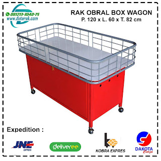 rak obral box wagon promosi