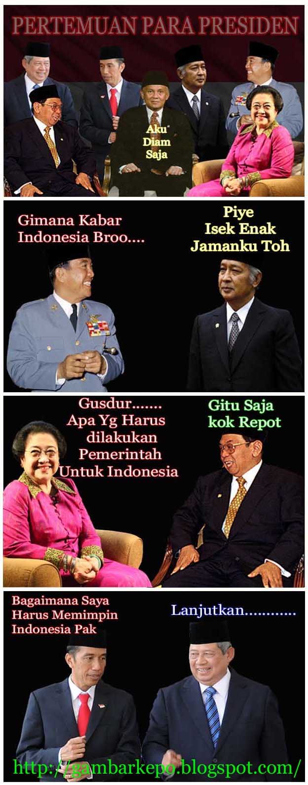 Gambar Lucu Pertemuan Semua Presiden Indonesia 4 Gambar Gambar