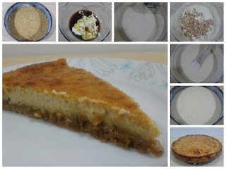 receta tarta miel mascaspone almendras postre