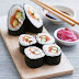 Salmon and cucumber sushi