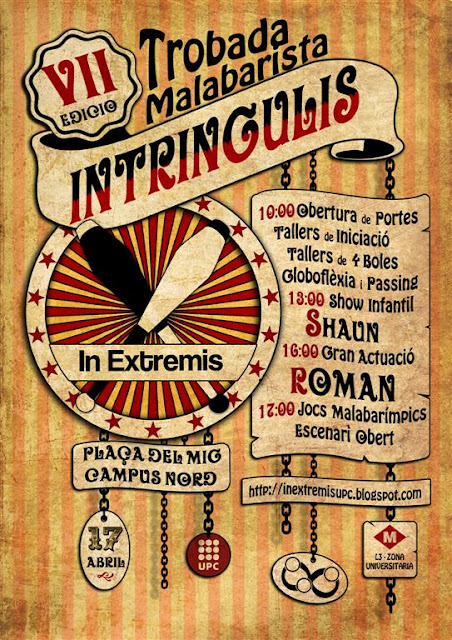 Cartel del VII encuentro malabarista Intringulis