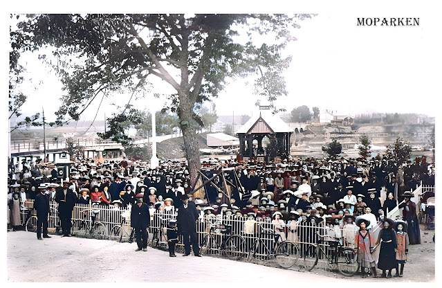 Åpninga av Moparken i 1910.