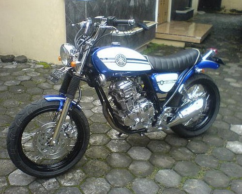 Modifikasi cb 100 drag racing trail cafe racer retro jap 