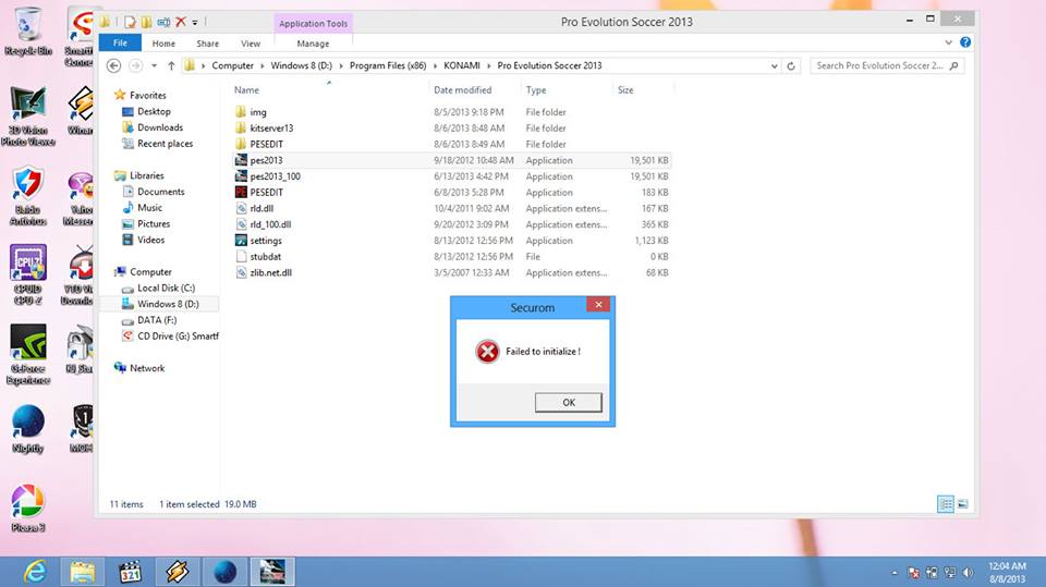 Pro Evolution Soccer 2013 Failed To Initialize Securom Kaspersky