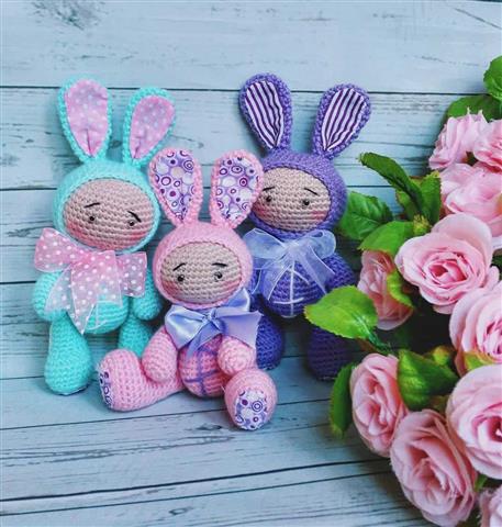 Baby Dolls in Animal Costumes - Free amigurumi doll pattern