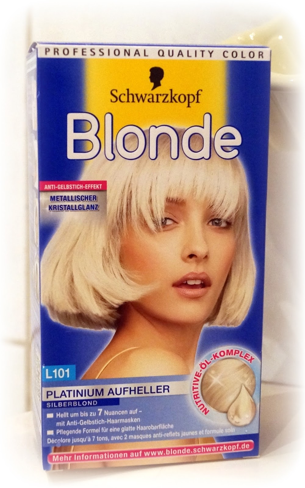 waste your time and money: 100 REVIEW: Schwarzkopf Silberblond L101 ...  width=