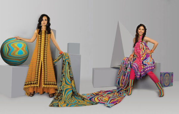  Wardha Saleem Lawn Spring Dress Collection 2012