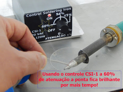 boa solda com CSI-1 controle de ferro de solda