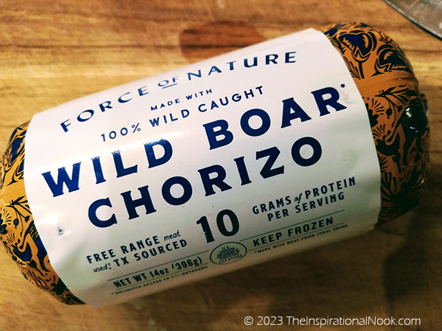 Wild boar chorizo, feral swine, game meats, wild boar sausage, game, empanadas, Force of Nature