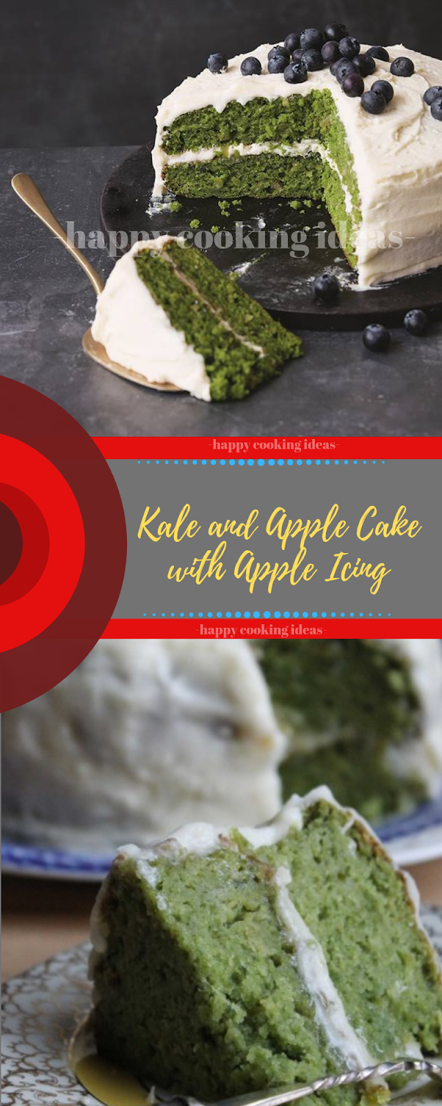 Kale and Apple Cake with Apple Icing