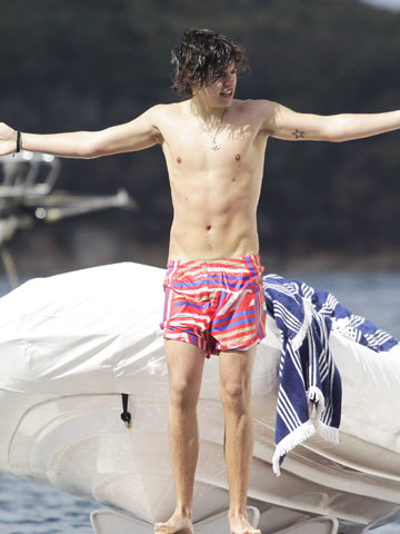 Harry Styles Shirtless