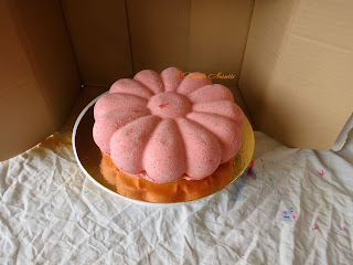 Bavarois vanille fraise préparation