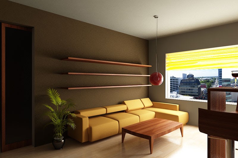 Inspirasi dekorasi: modern living room - hiasan dalaman 