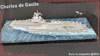Maquette du Charles de Gaulle, Heller, 1/400