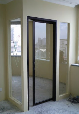 model pintu aluminium minimalis modern terbaru