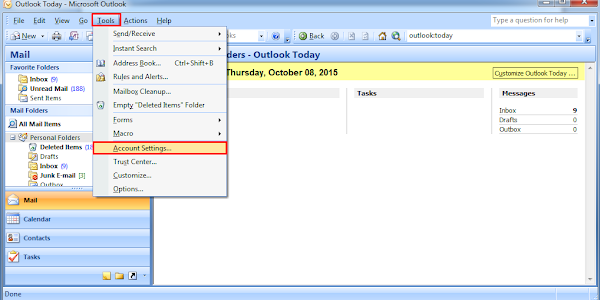 How to configure Microsoft Outlook