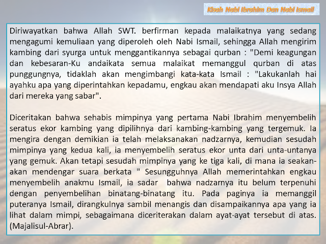 Kisah Nabi Ibrahim dan Nabi Ismail Dalam Format Word dan Powerpoint