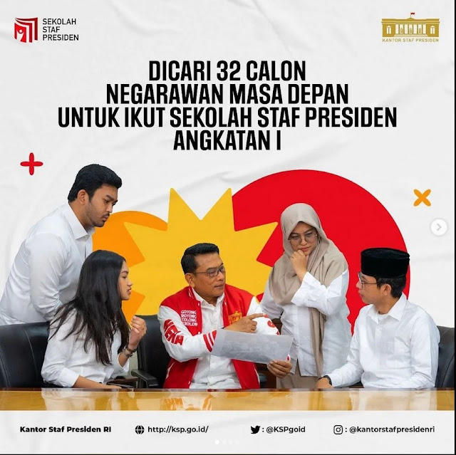 Dicari 32 Calon Negarawan Masa Depan Untuk Ikut Sekolah Staf Presiden Angkatan 1