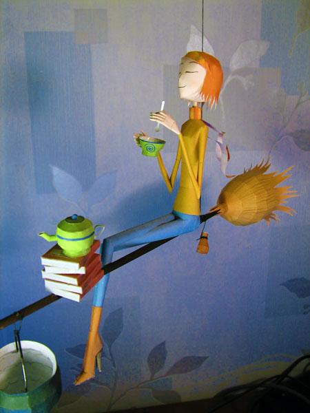 Tea Witch Elena Papercraft