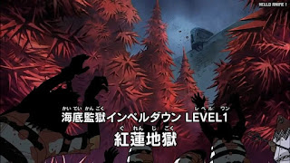 ワンピースアニメ インペルダウン編 424話 レベル1 紅蓮地獄 | ONE PIECE Episode 424