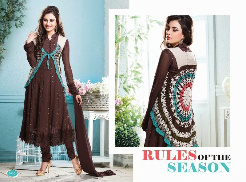  Stunning Designer Jacketed Salwar Suit 