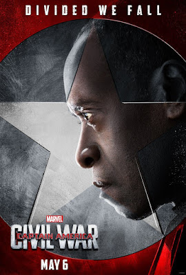 Captain America Civil War “Team Iron Man” Character Movie Poster Set - Don Cheadle as War Machine