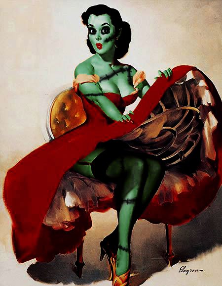 Zombie Pin Up No. 4