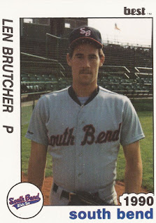 Len Brutcher 1990 South Bend White Sox card