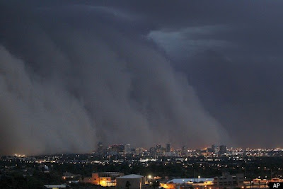 foto increible de la tormenta de arena en phoenix arizona 2011