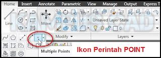 3 CARA MEMBUAT TITIK / POINT DI AUTOCAD