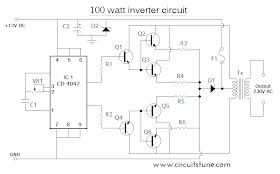 100 watt inverter schematic