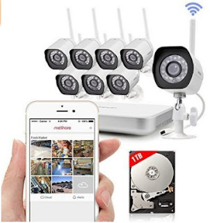 Zmodo 8CH NVR Wireless 720p HD Smart Security Camera System