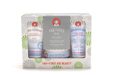 First Aid Beauty FAB Faves To Go Kit, First Aid Beauty Ultra Repair Cream, First Aid Beauty Face Cleanser, First Aid Beauty Radiance Pads, skin, skincare, skin care, First Aid Beauty skincare, First Aid Beauty skin care