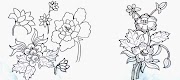 64+ Gambar Sketsa Motif Batik Bunga Sederhana, Gambar Batik