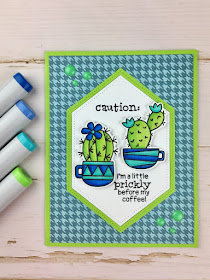 I'm a little prickly before my coffee by Meghan features Cuppa Cactus by Newton's Nook Designs; #newtonsnook