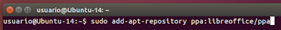 sudo add-apt-repository ppa:libreoffice/ppa