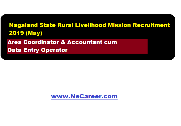 Nagaland State Rural Livelihood Mission Recruitment 2019 (May)