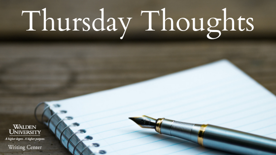 Thursday Thoughts notebook and pen