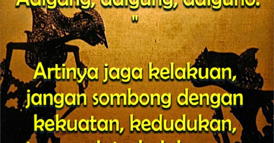  Kata Motivasi dan Semangat Kata Kata Bijak Bahasa Jawa 