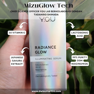 MizuGlow Tech pada YOU Radiance Glow Illuminating Serum