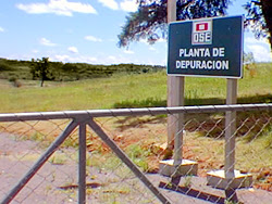 Planta de depuración de OSE en Rivera