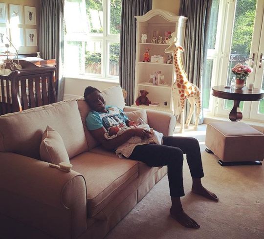  Mikel Obi becomes a Dad, cradles newborn twins in his arms 