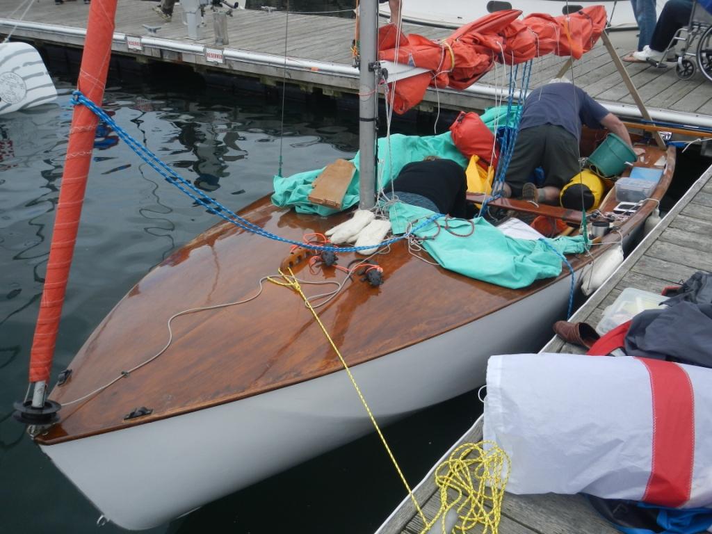 stirling & son take a clinker-built 14ft sailing dinghy to